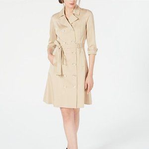 Elie Tahari Ari Belted Trench Dress